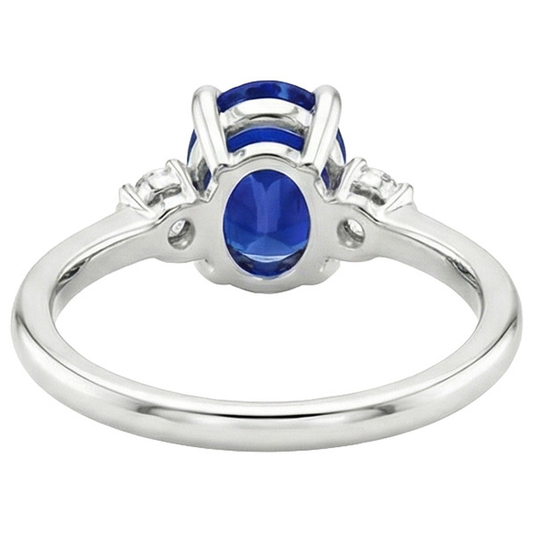 vero round diamante 3.50carati anello angolo laterale