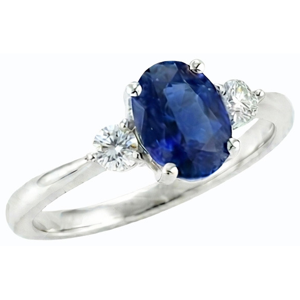 vero round diamante 2.50carati anello vista frontale