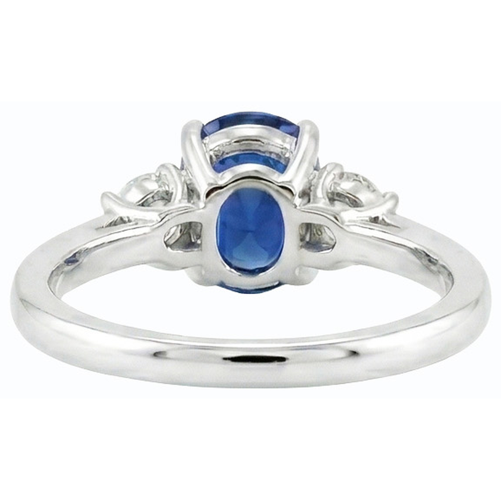 vero round diamante 2.50carati anello angolo laterale