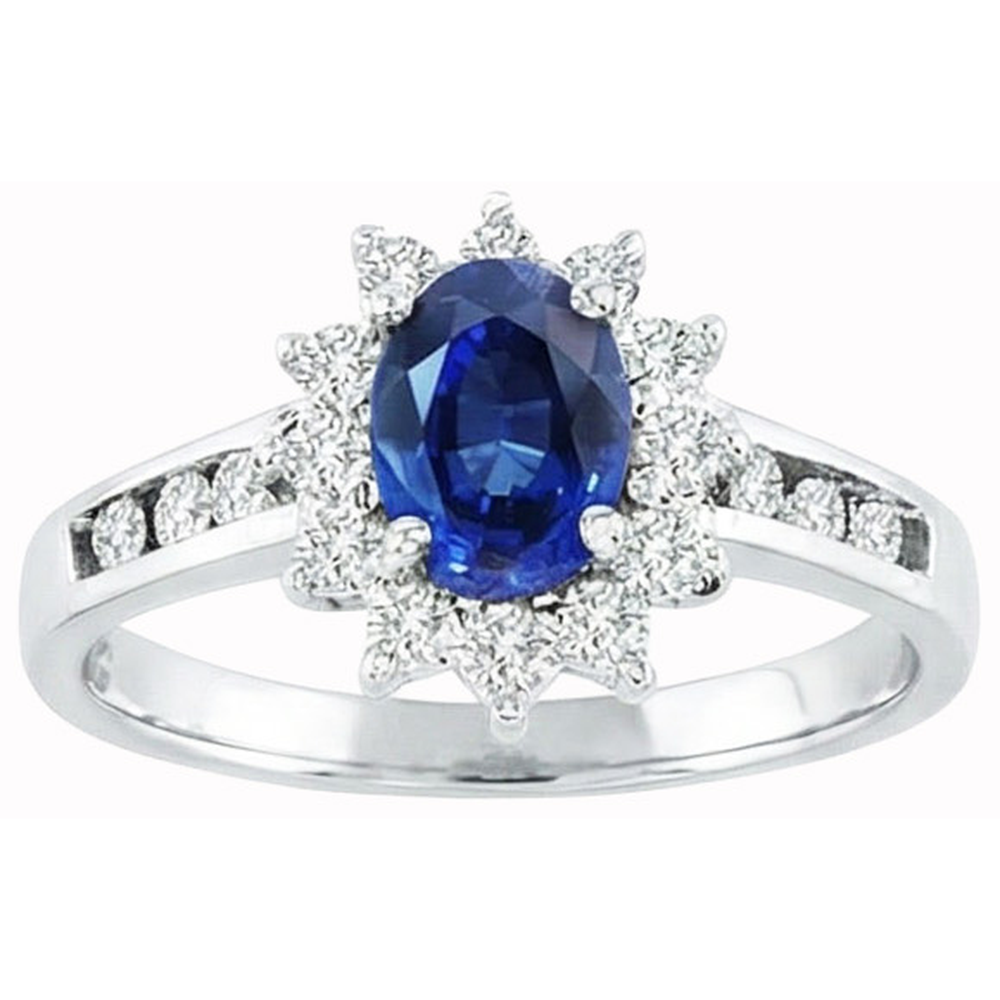 vero round diamante 3.80carati anello angolo laterale
