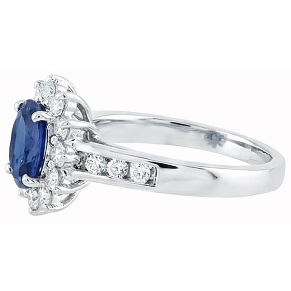 vero round diamante 3.80carati anello vista dall'alto