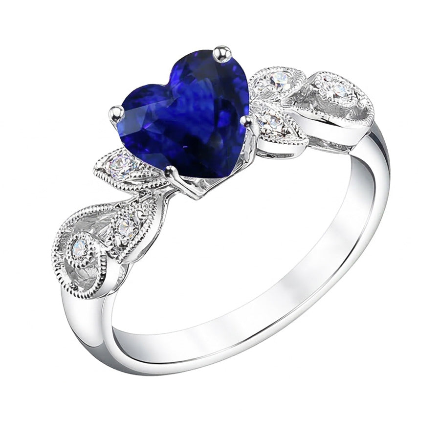 vero round diamante 2.25carati anello vista dall'alto