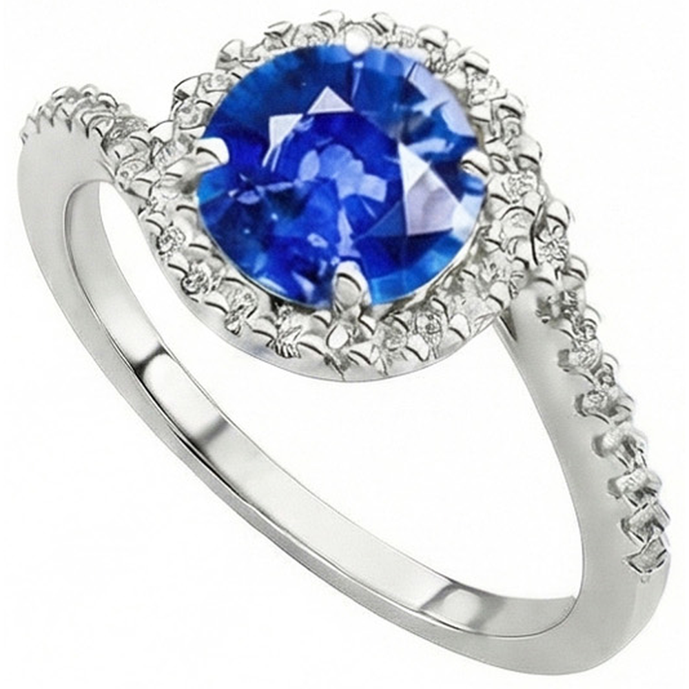 vero diamante 2.40carati anello dettaglio ravvicinato