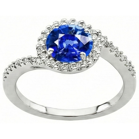 vero diamante 2.40carati anello angolo laterale