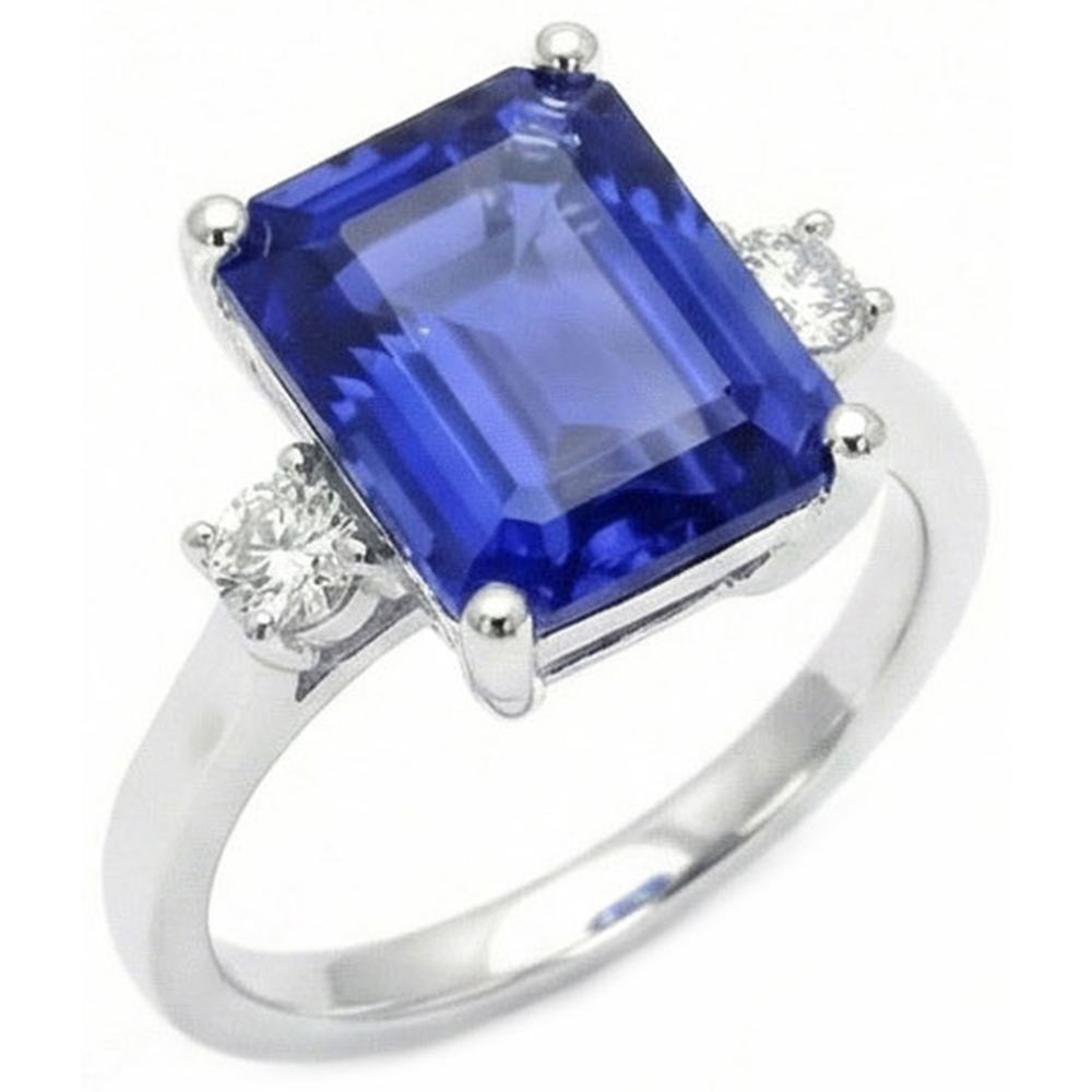 vero round diamante 3carati anello vista frontale