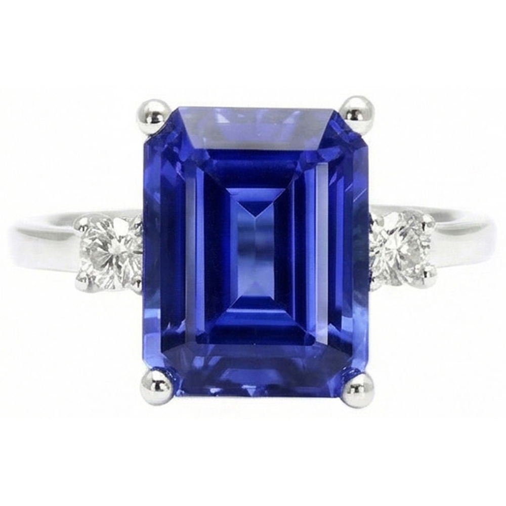 vero round diamante 3carati anello angolo laterale