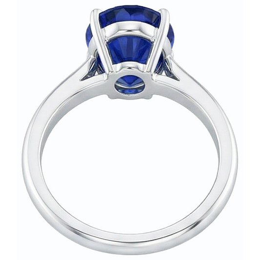 vero pear diamante 2carati anello angolo laterale