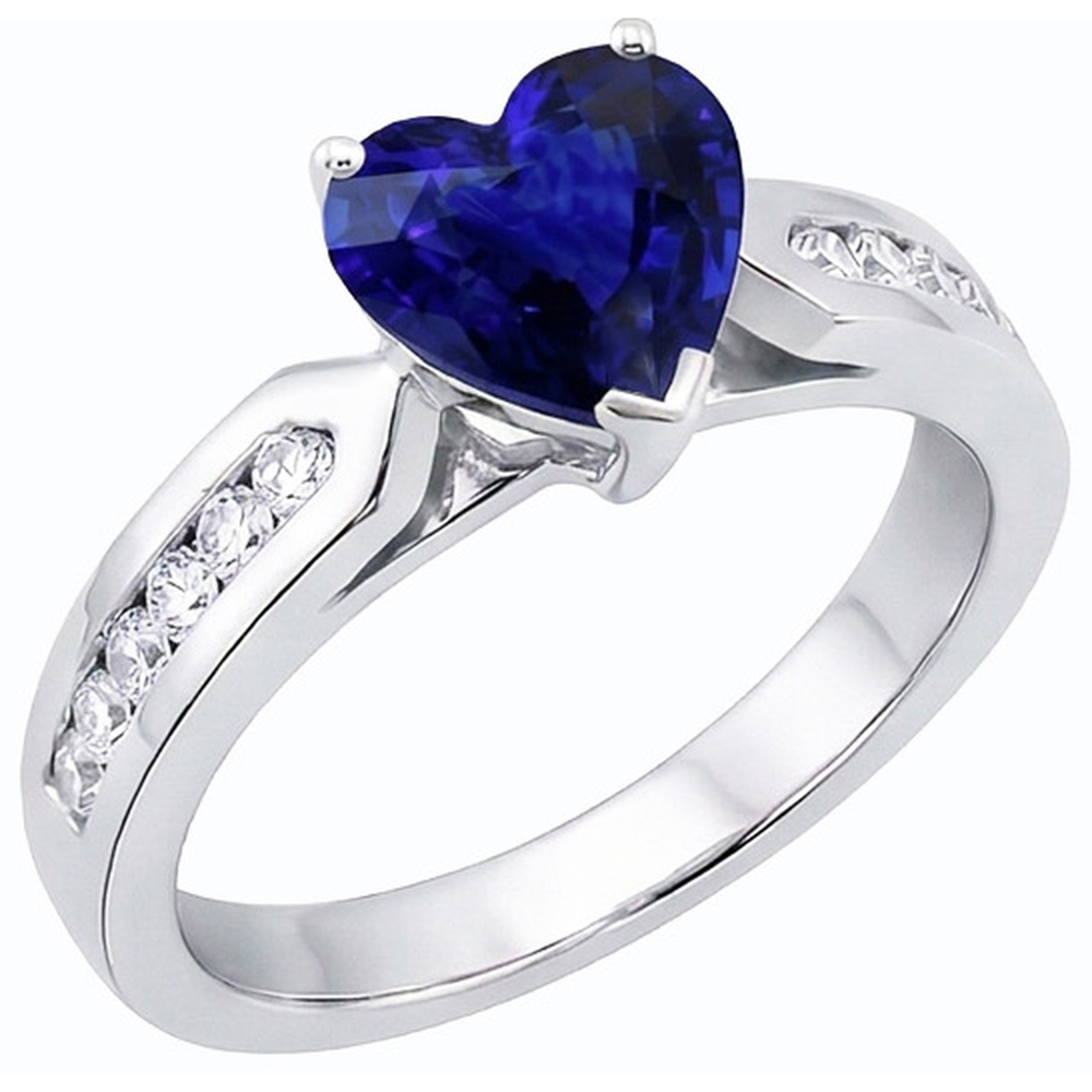 vero round diamante 2.50carati anello vista frontale