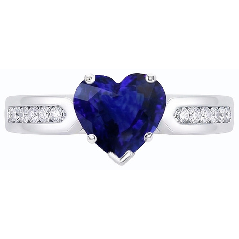 vero round diamante 2.50carati anello vista dall'alto