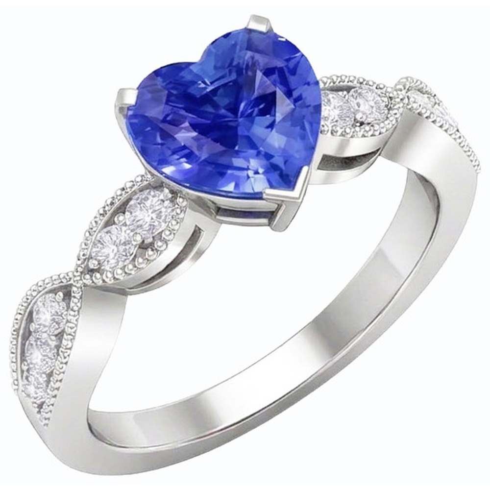 vero round diamante 3carati anello vista frontale