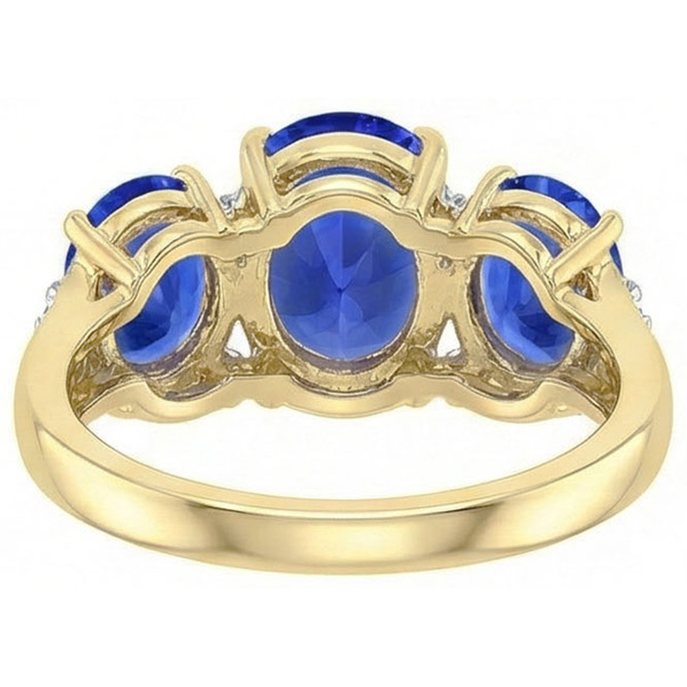 vero oval diamante 6carati anello su bianco