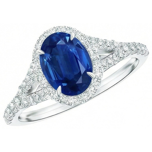 vero oval diamante 2.50carati anello dettaglio ravvicinato