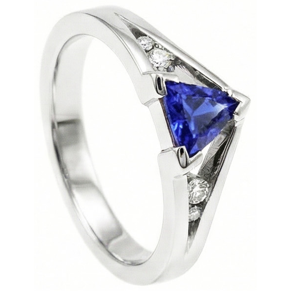 vero diamante 1.25carati anello vista frontale