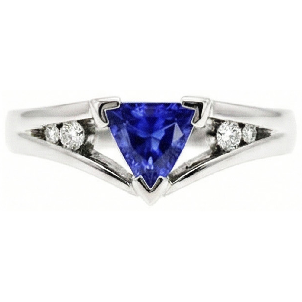 vero diamante 1.25carati anello angolo laterale