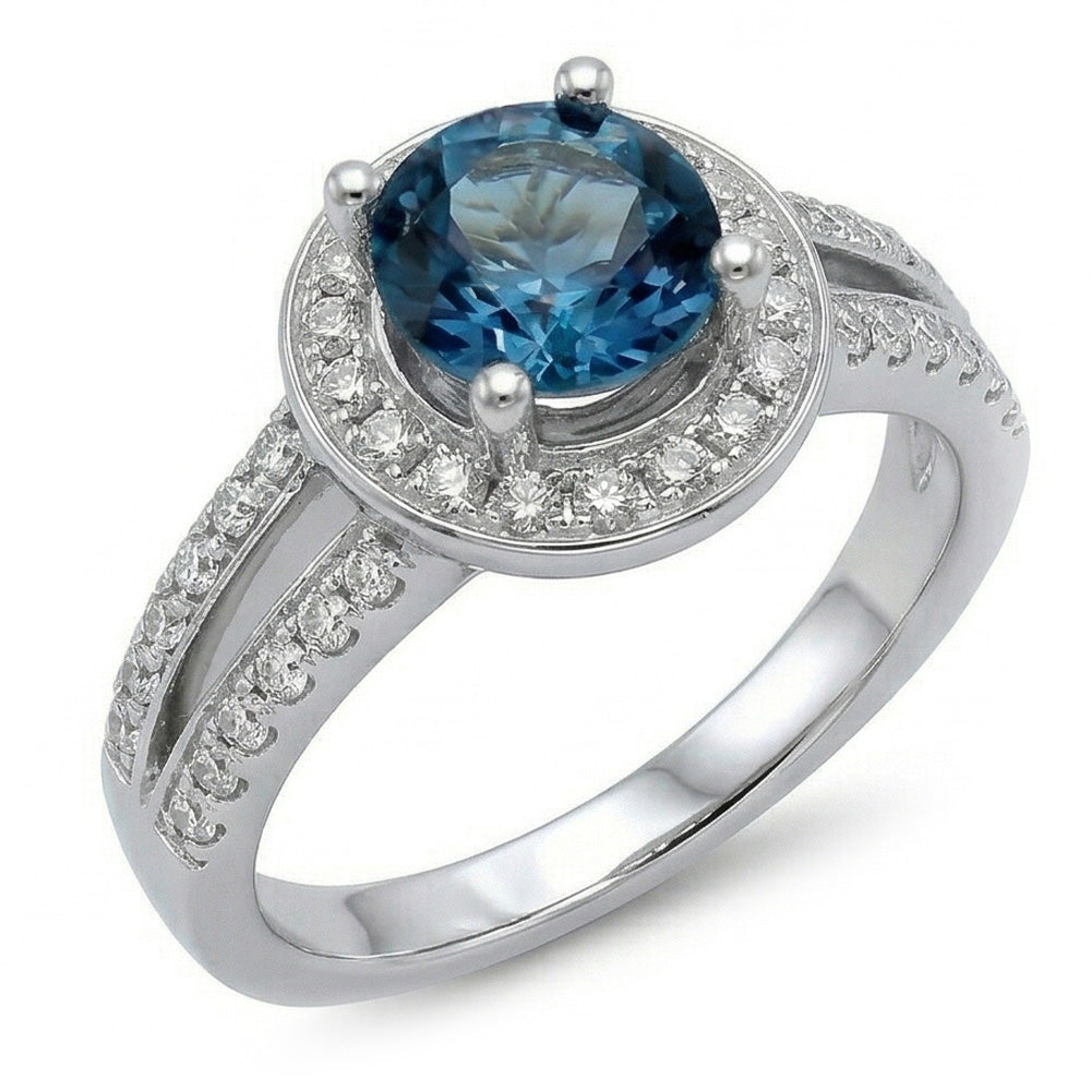 vero round diamante 4carati anello dettaglio ravvicinato