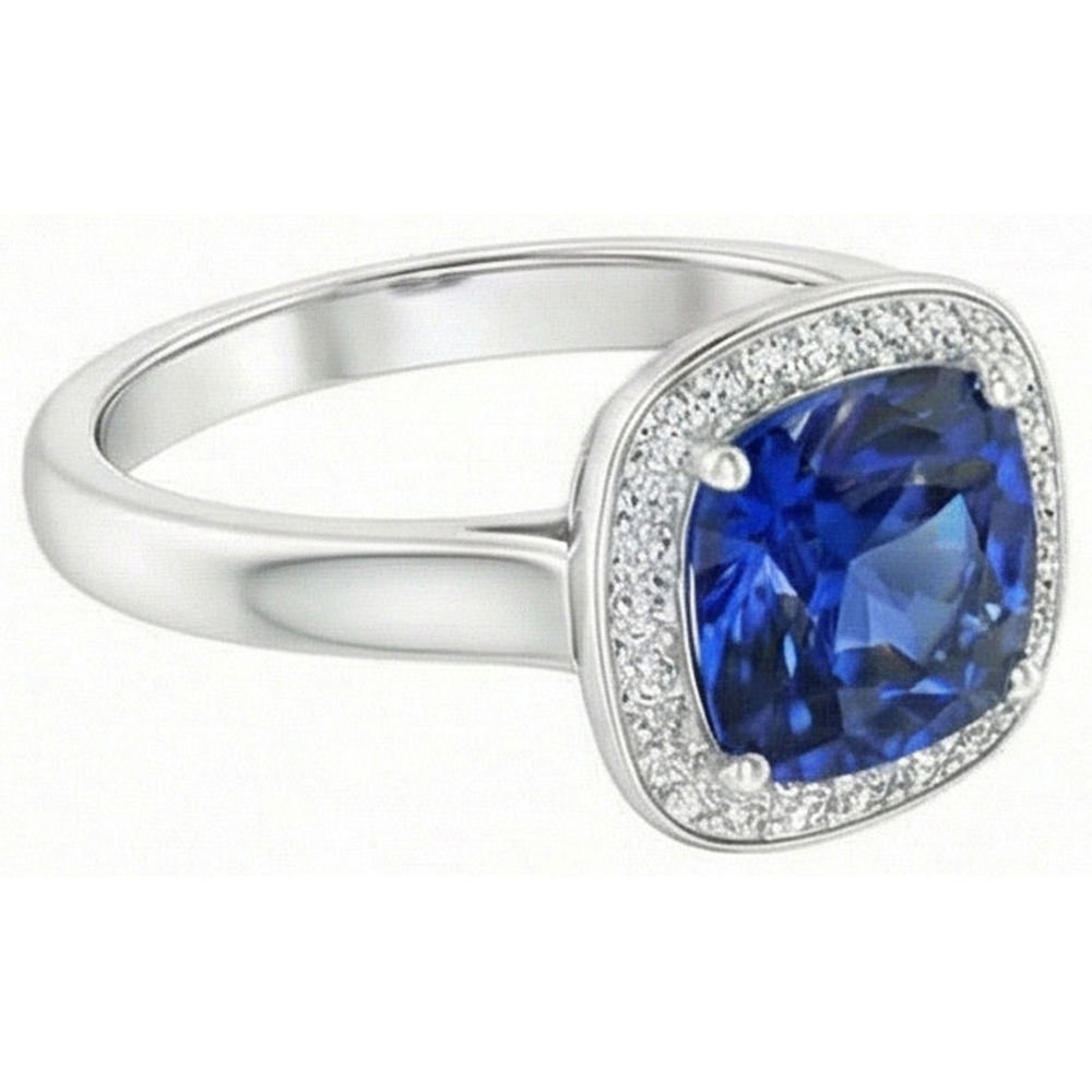 vero round diamante 3carati anello vista di profilo