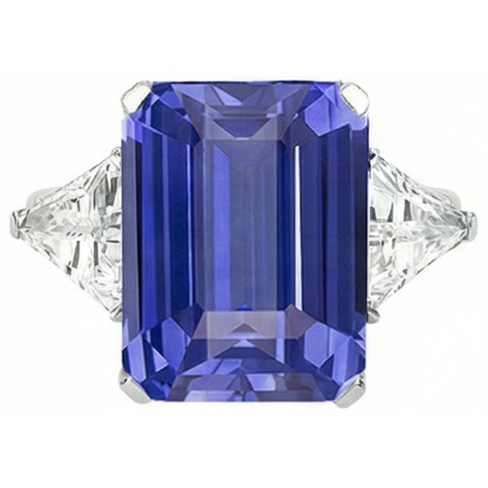 vero emerald diamante 3.50carati anello dettaglio ravvicinato