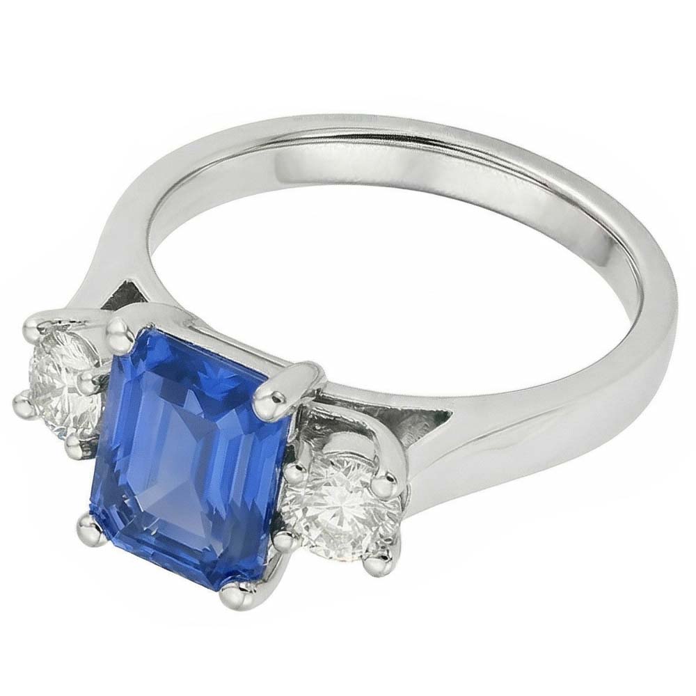vero round diamante 2.50carati anello dettaglio ravvicinato