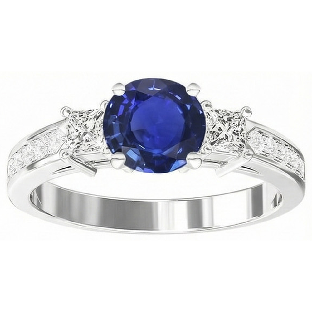 vero round diamante 3.50carati anello dettaglio ravvicinato