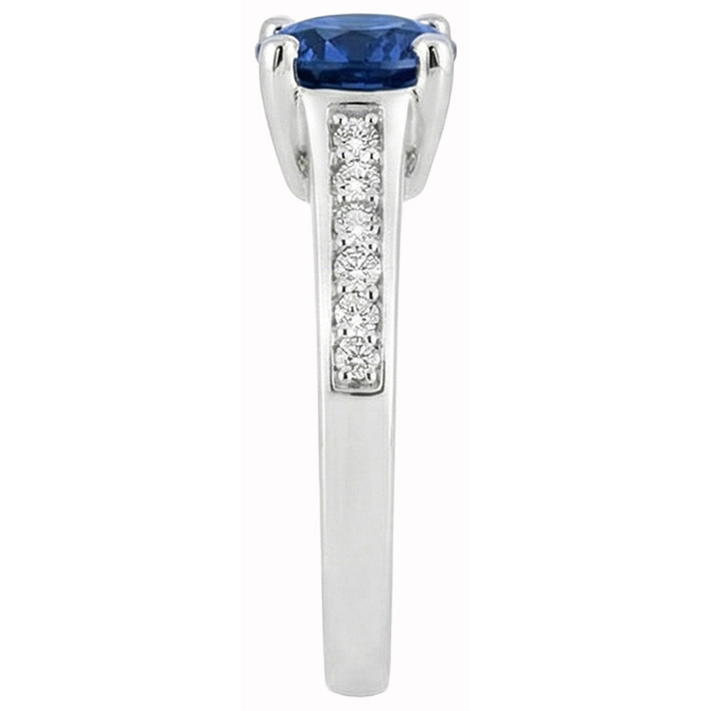 vero round diamante 2.80carati anello vista dall'alto