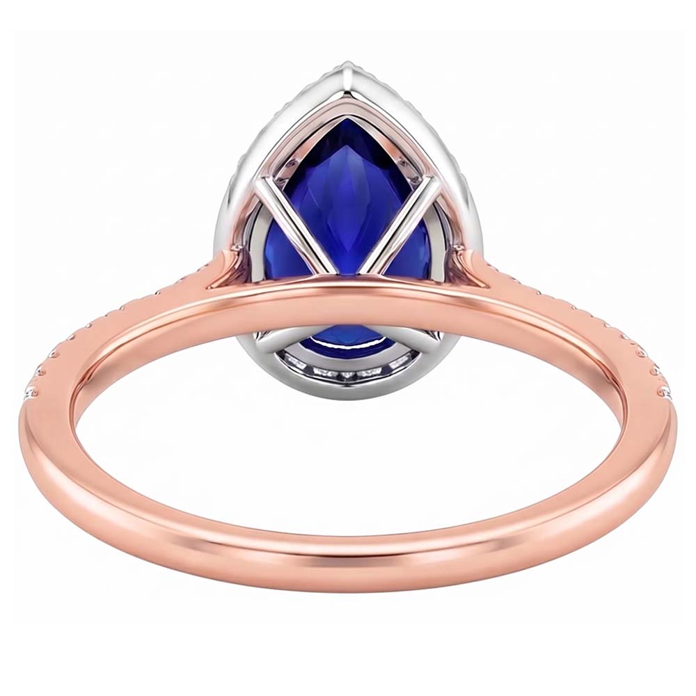 Anello con zaffiro e diamanti