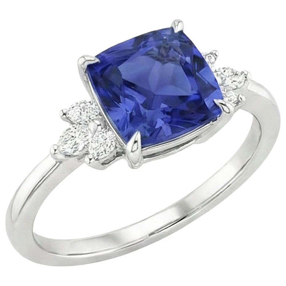 vero marquise diamante 3.25carati anello vista dall'alto