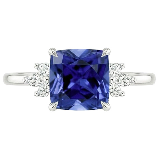 vero marquise diamante 3.25carati anello dettaglio ravvicinato