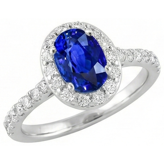 vero round diamante 1.50carati anello vista frontale