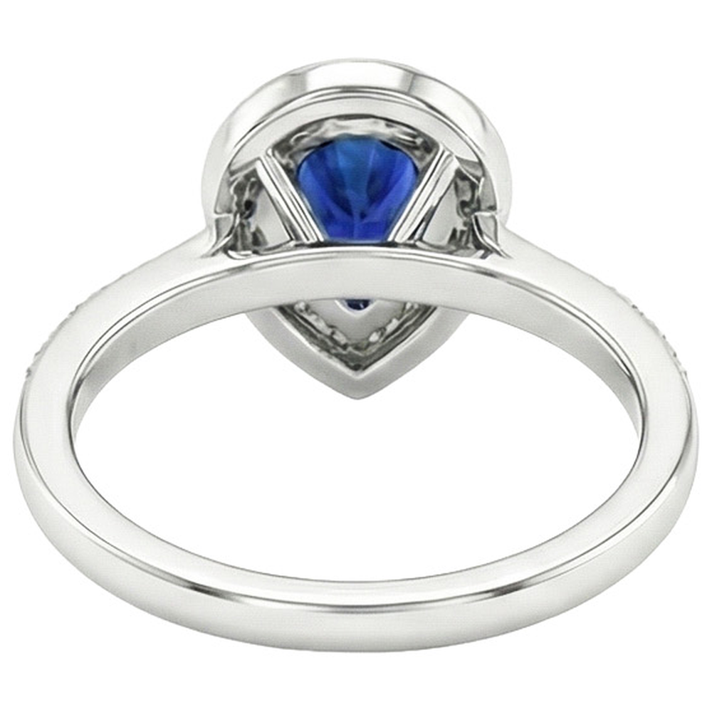 vero round diamante 3carati anello vista di profilo