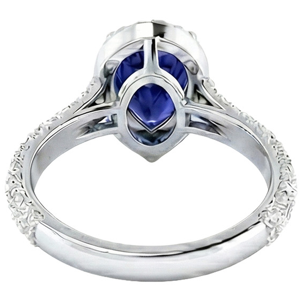vero round diamante 4carati anello angolo laterale