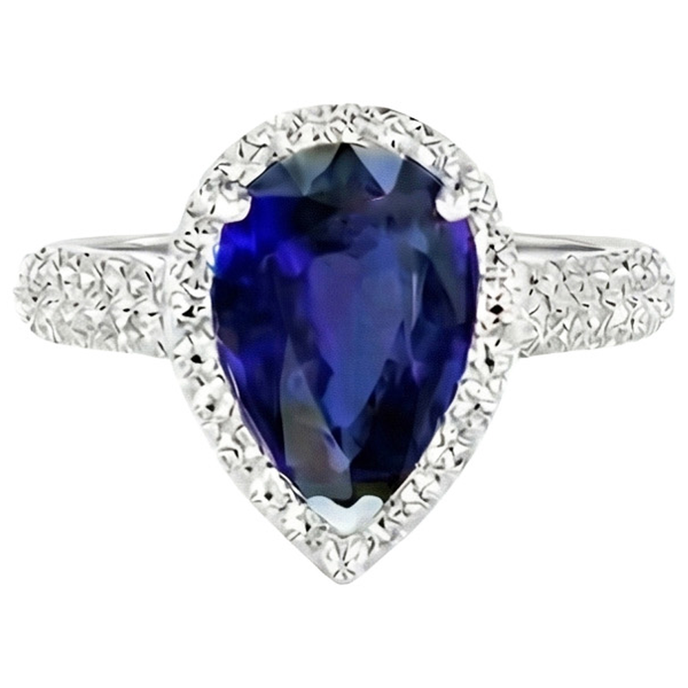 vero round diamante 4carati anello dettaglio ravvicinato
