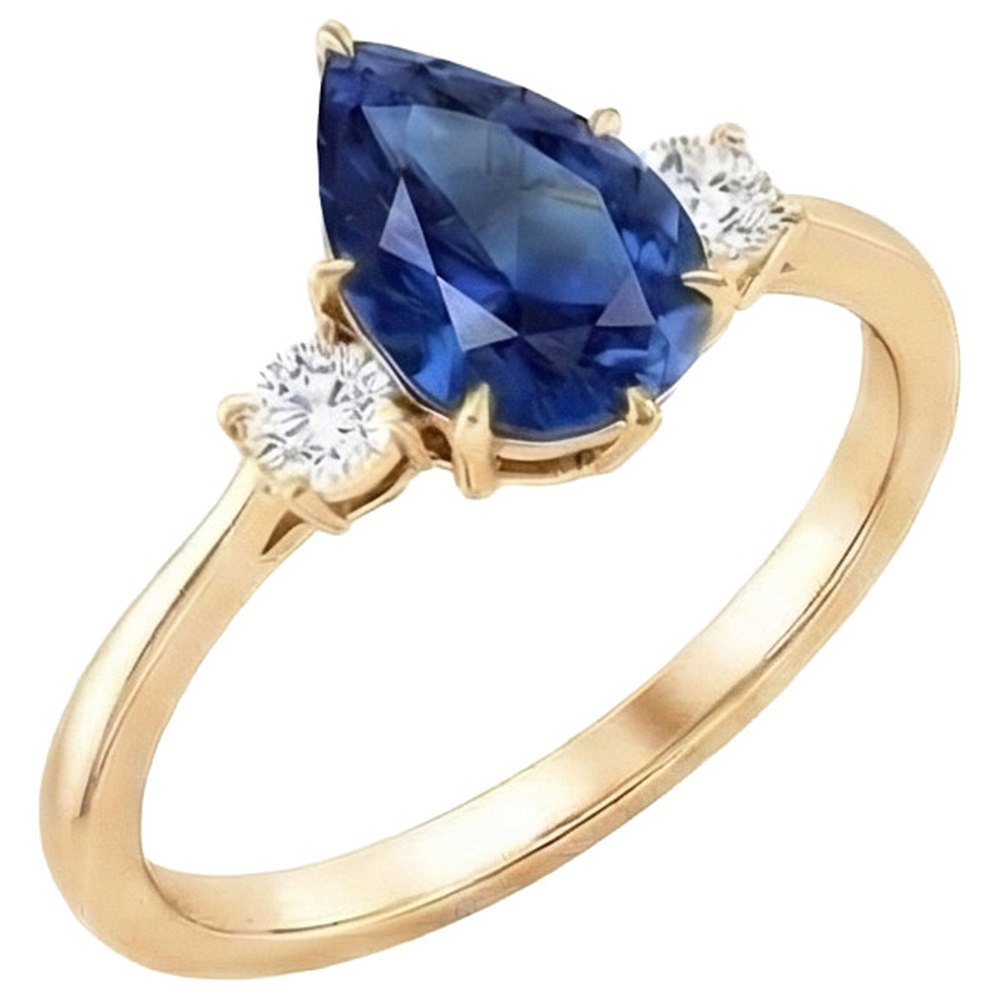 vero round diamante 6.20carati anello angolo laterale