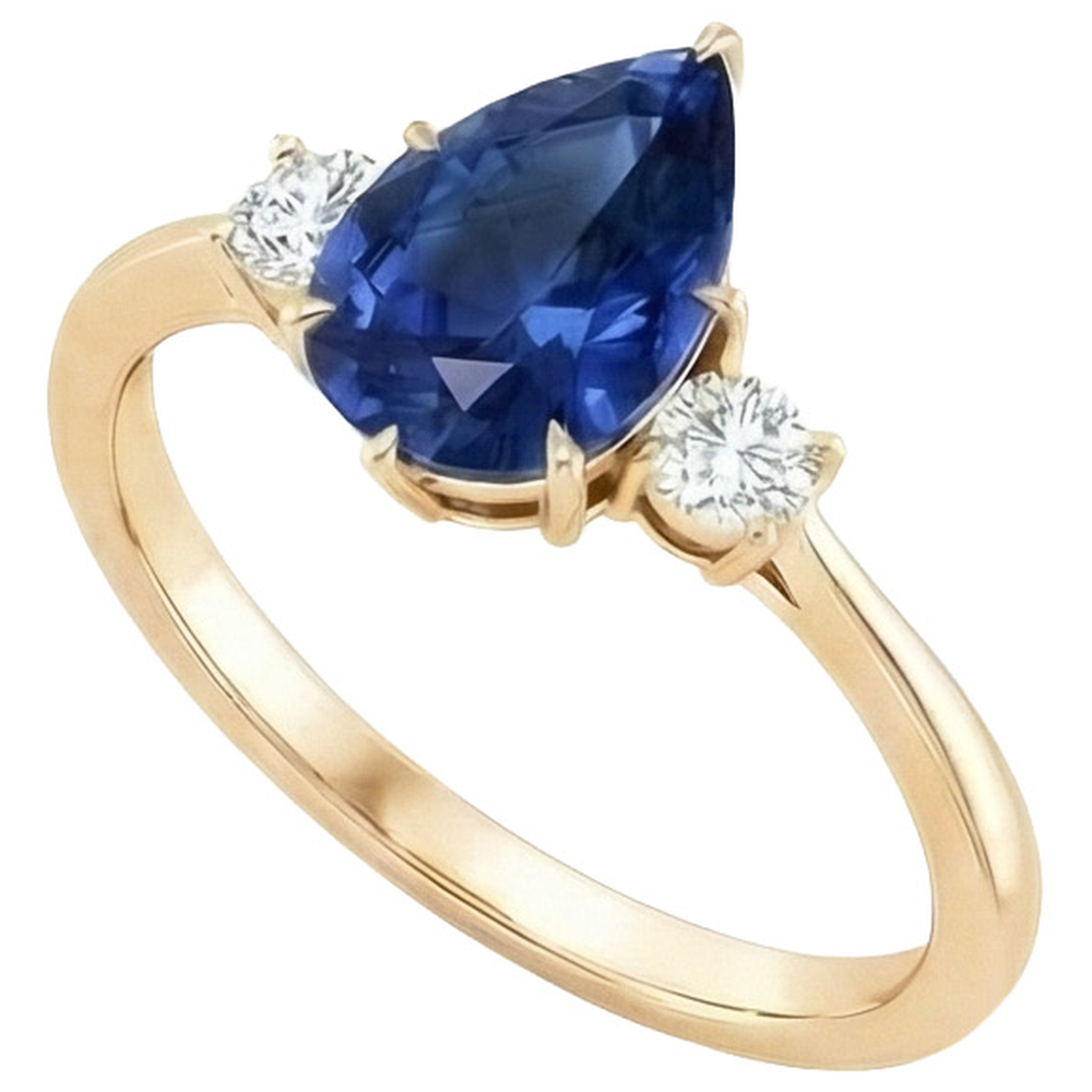 vero round diamante 6.20carati anello vista dall'alto