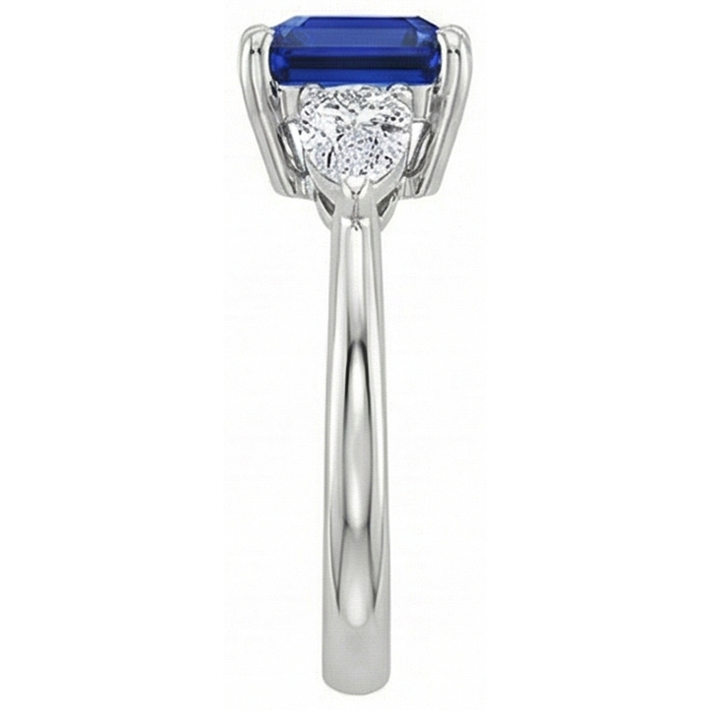 vero cushion diamante 2.75carati anello vista dall'alto