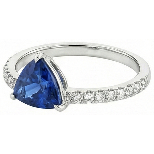 vero diamante 2carati anello vista frontale