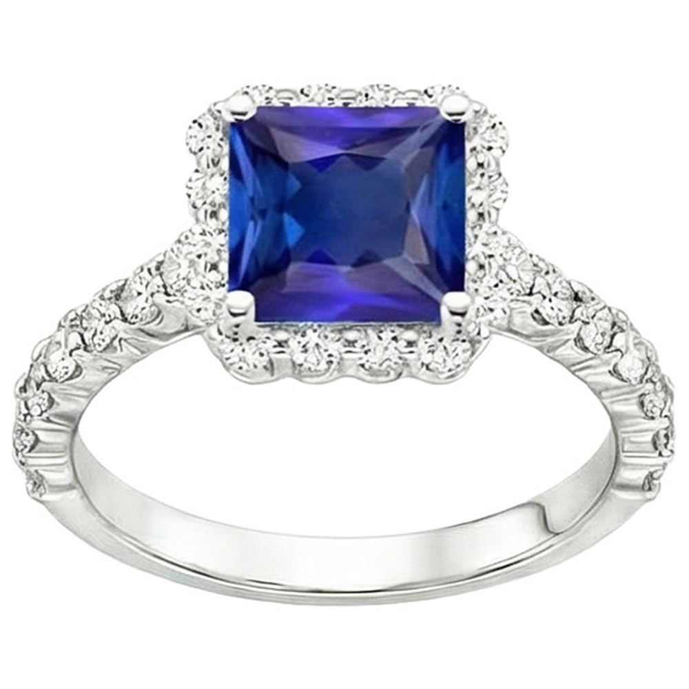 vero round diamante 6.50carati anello vista dall'alto