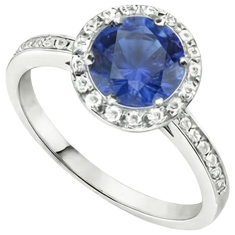 vero round diamante 2.50carati anello dettaglio ravvicinato