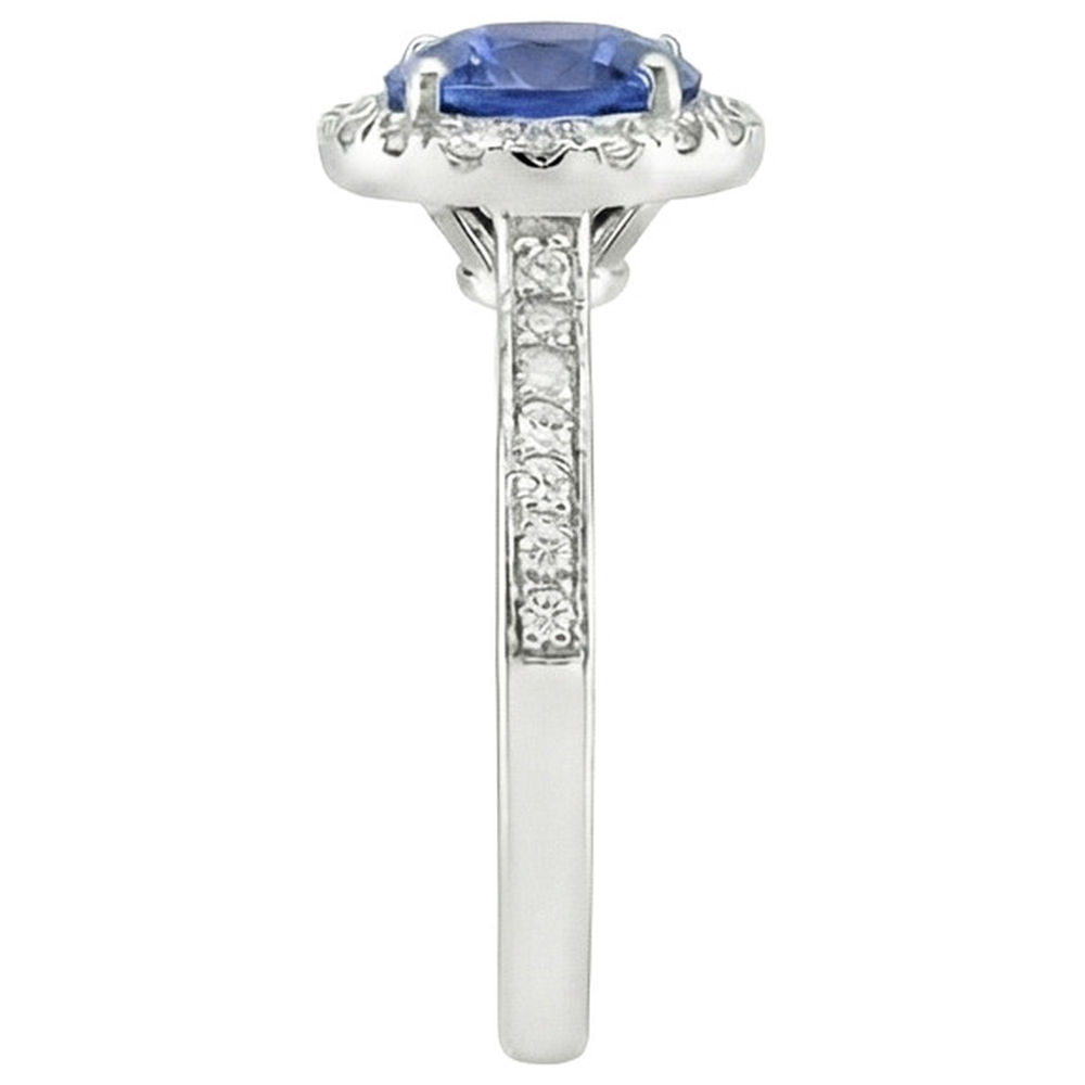 vero round diamante 2.50carati anello vista dall'alto