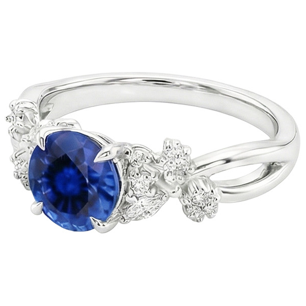 vero marquise diamante 3carati anello vista dall'alto