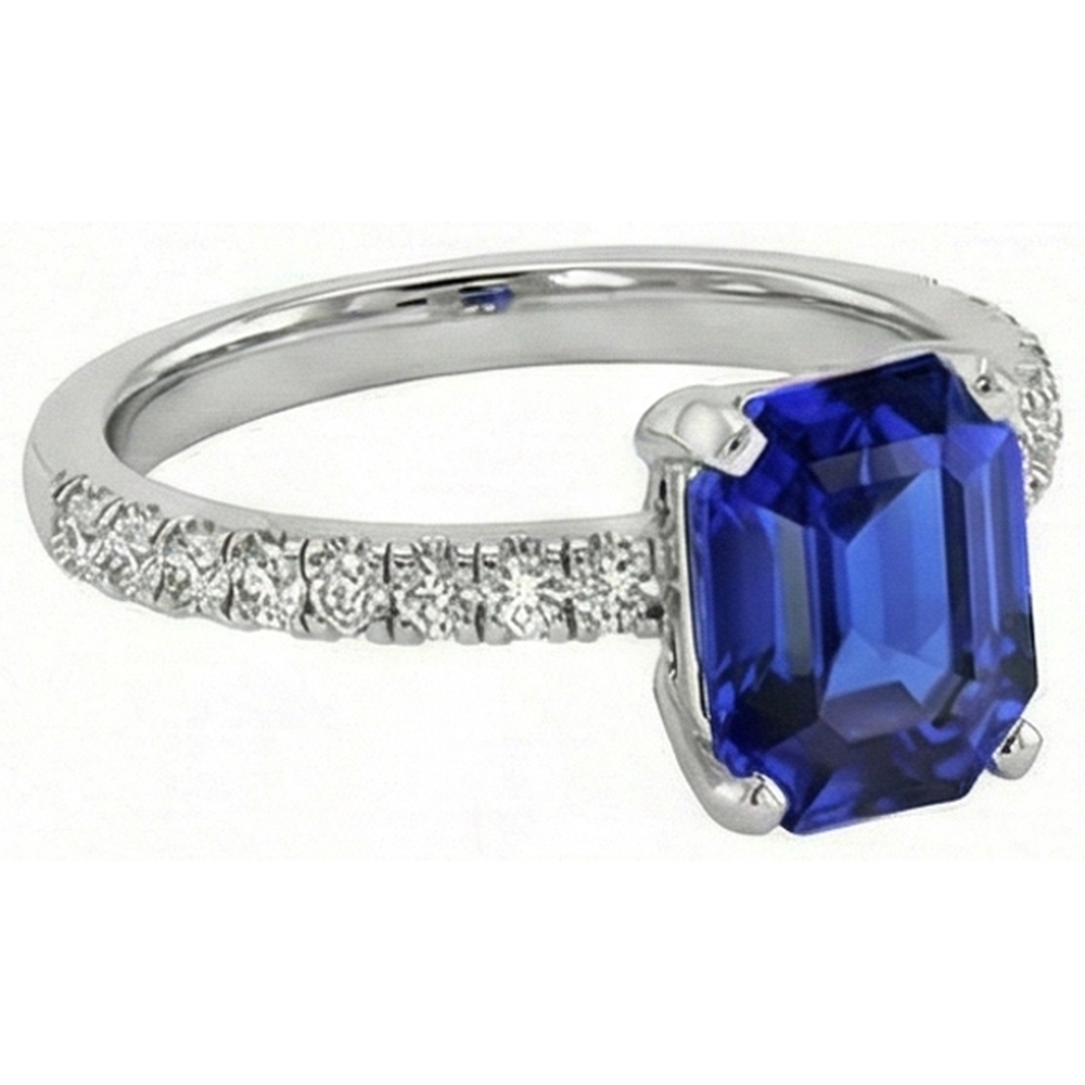 vero asscher diamante 9.25carati anello dettaglio ravvicinato