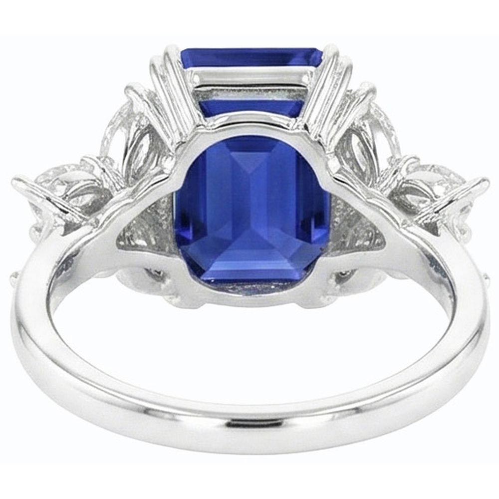 vero pear diamante 4carati anello dettaglio ravvicinato