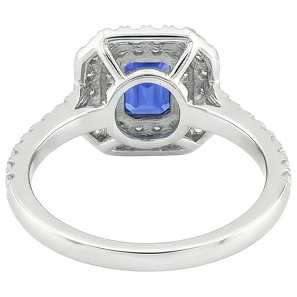vero round diamante 3carati anello angolo laterale
