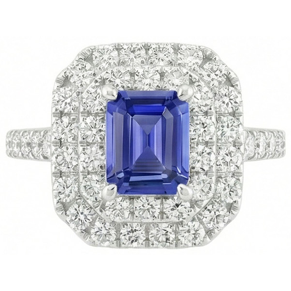 vero round diamante 3carati anello dettaglio ravvicinato