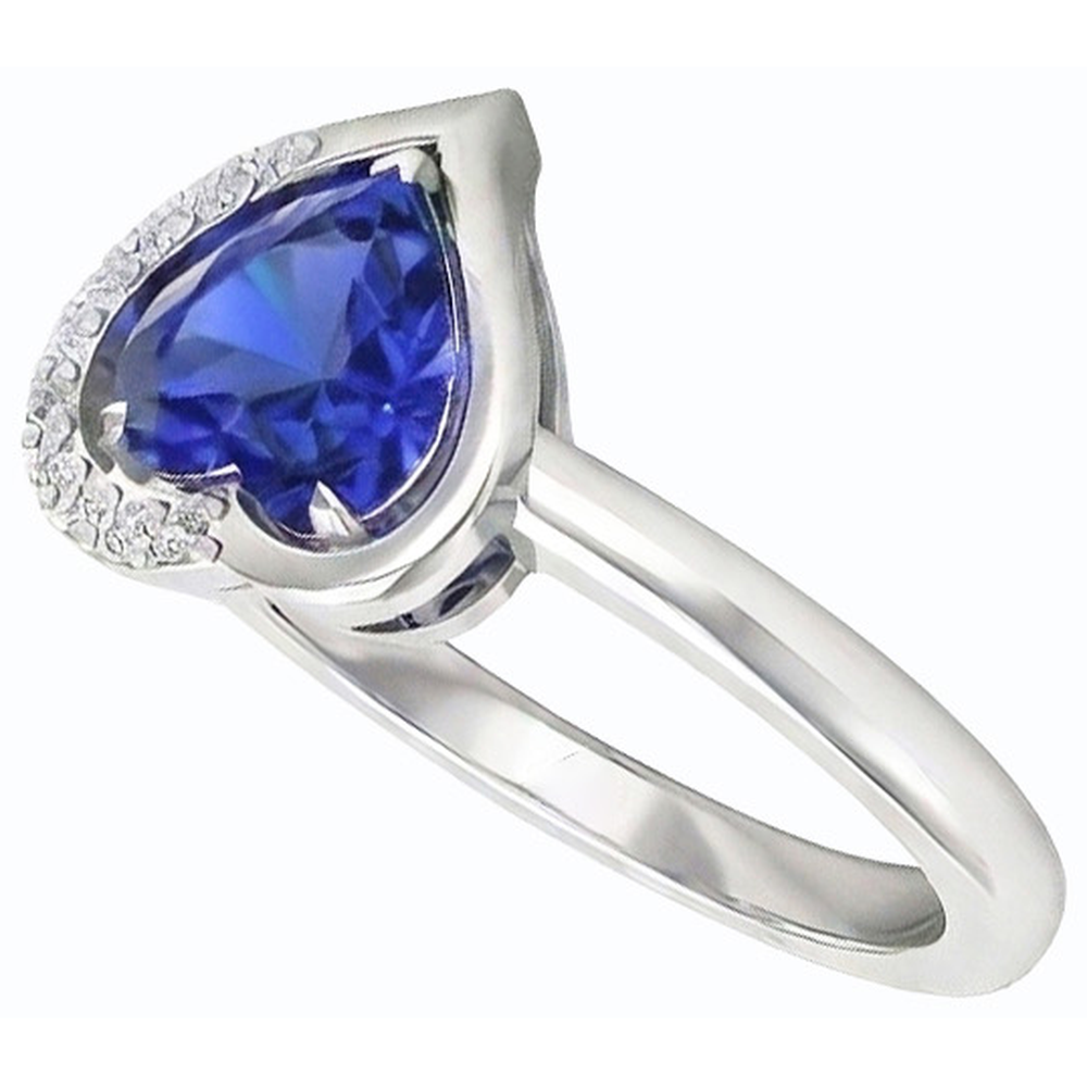 vero round diamante 2carati anello dettaglio ravvicinato