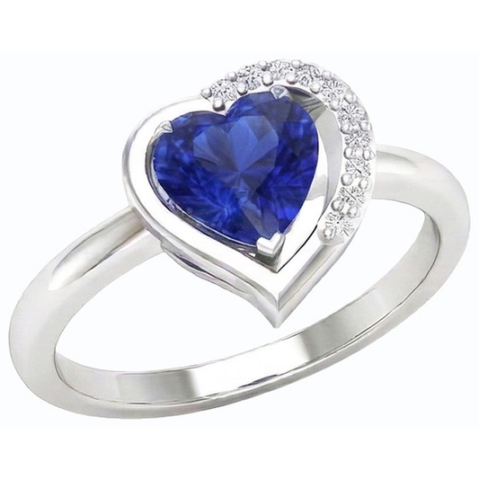vero round diamante 2carati anello vista frontale