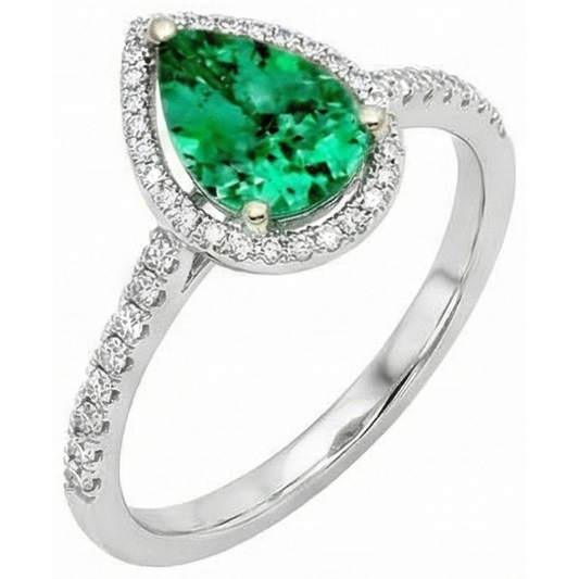 vero round diamante 5.25carati anello angolo laterale
