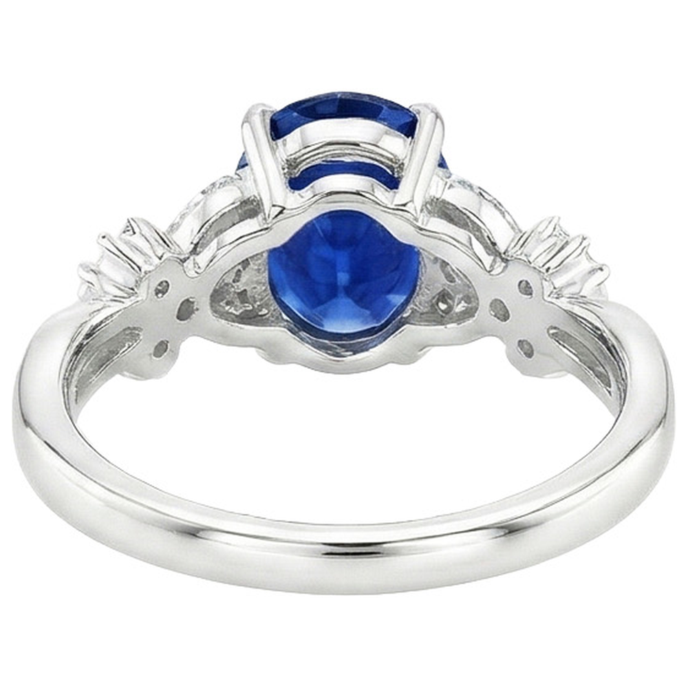 vero marquise diamante 3.50carati anello vista dall'alto