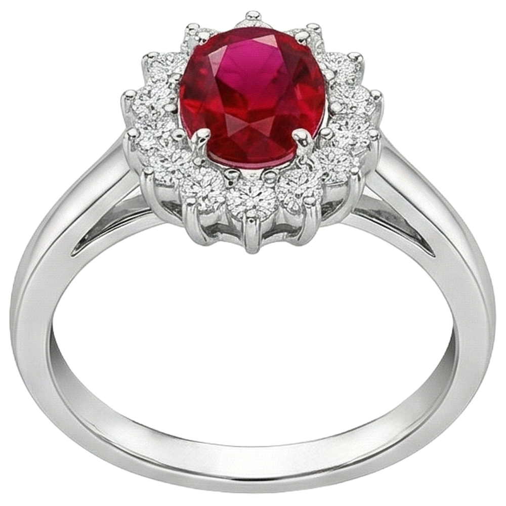 vero oval diamante 5.50carati anello dettaglio ravvicinato