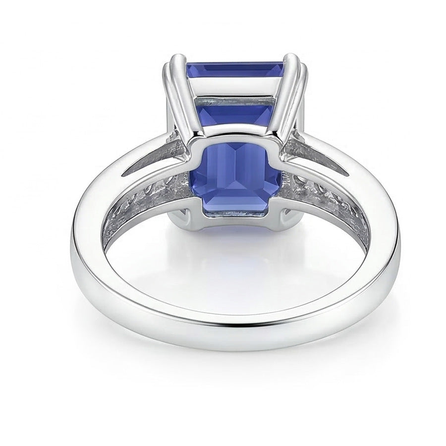 vero round diamante 3.25carati anello vista dall'alto