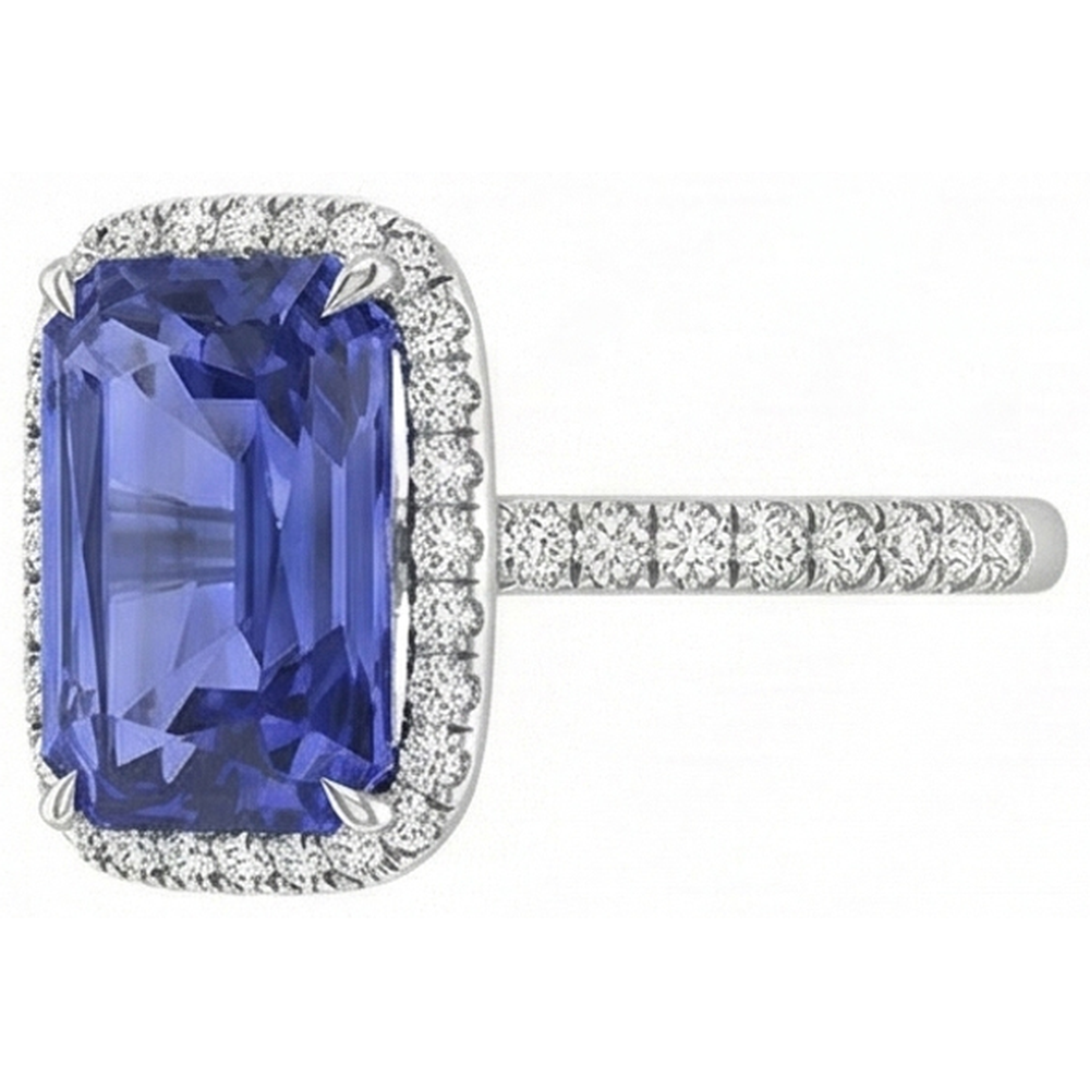 vero round diamante 4carati anello dettaglio ravvicinato
